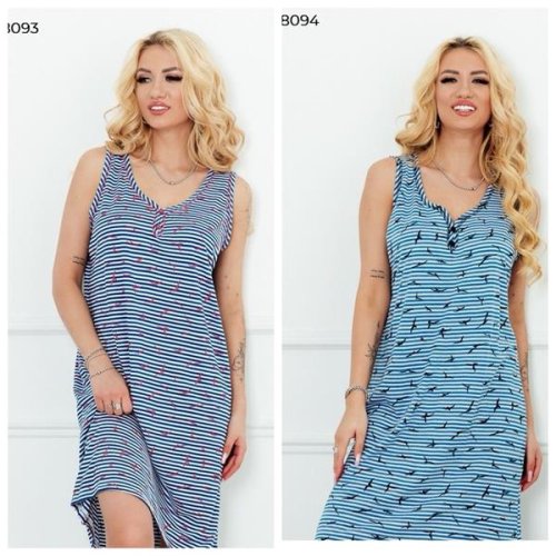 Сарафан Dra Gon (M-2XL) 3093 l.blue (лето) Dra Gon 3093 l.blue