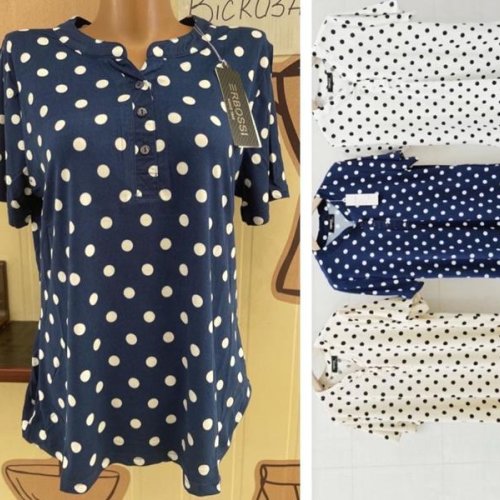 Блузка Ileana (M-3XL) IL43 navy (лето) Ileana IL43 navy