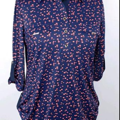 Блузка Ileana (52-62) IL72 navy (лето) Ileana IL72 navy