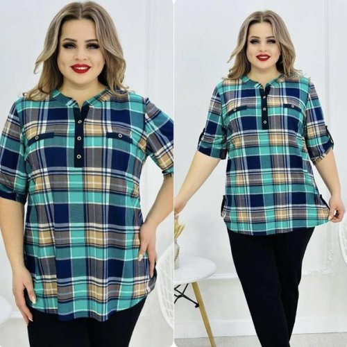 Блузка Ileana (54-64) IL93 l.blue (лето) Ileana IL93 l.blue