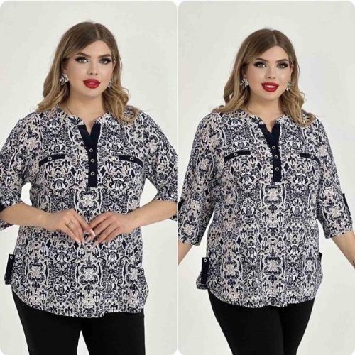 Блузка Ileana (54-64) IL94 black (лето) Ileana IL94 black