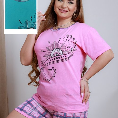 Пижама Fantasy (L-4XL) 712816 pink (лето) Fantasy 712816 pink