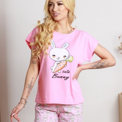 Пижама Fantasy (S-XL) 851222 pink (лето) Fantasy 851222 pink