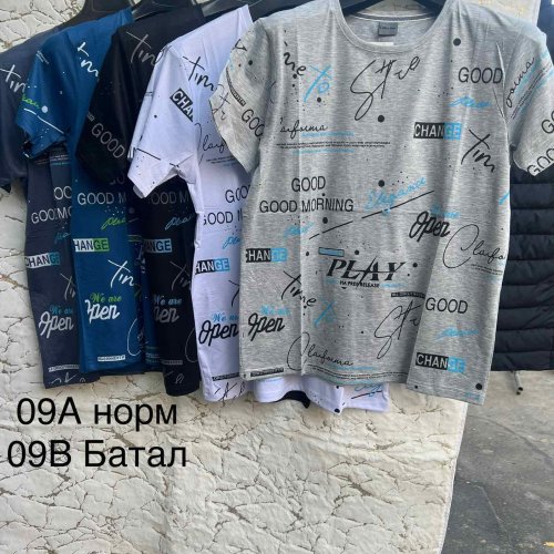 Футболка Lina (6XL-8XL) L25 grey (лето) Lina L25 grey