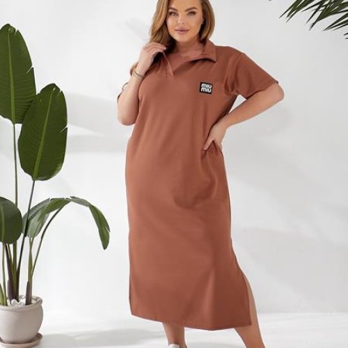 Платье BAT (50-60) 455 brown (лето) BAT 455 brown