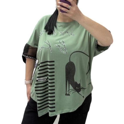 Футболка G.L.S.A (52-56) 25317 green (лето) G.L.S.A 25317 green