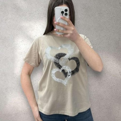 Футболка G.L.S.A (46-50) 25070 beige (лето) G.L.S.A 25070 beige