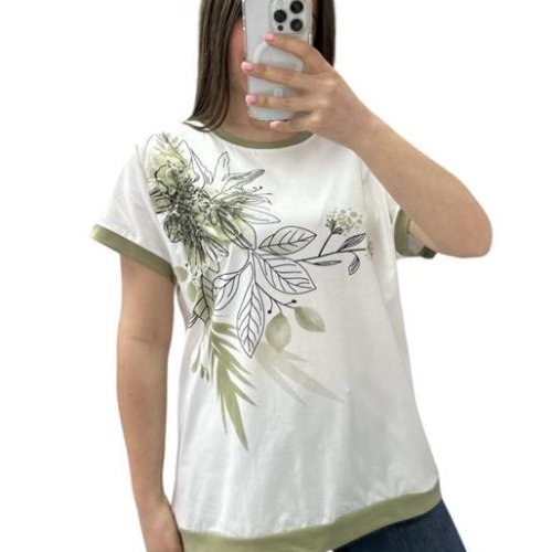 Футболка Ekvato (48-56) 25220 white-mint (лето) Ekvato 25220 white-mint