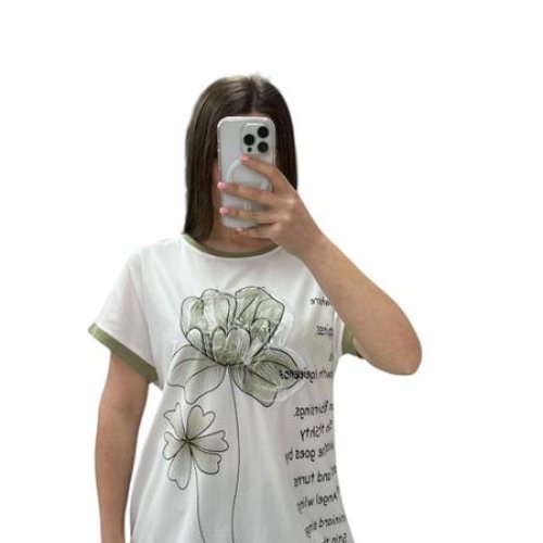 Футболка Ekvato (48-56) 25024 white-mint (лето) Ekvato 25024 white-mint