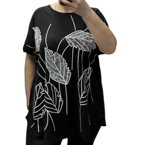 Футболка Ekvato (54-64) 25009 black (лето) Ekvato 25009 black