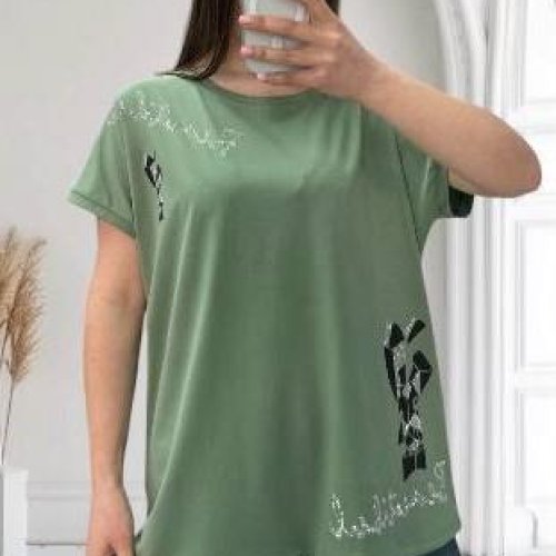 Футболка Shipi (L-2XL) 25308 khaki (лето) Shipi 25308 khaki