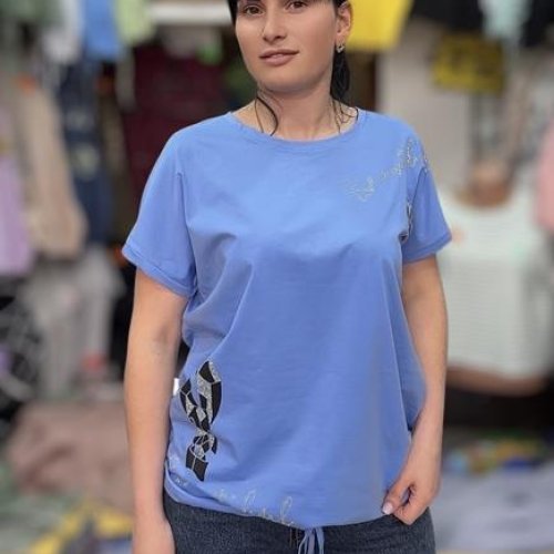 Футболка Shipi (L-2XL) 25308 l.blue (лето) Shipi 25308 l.blue