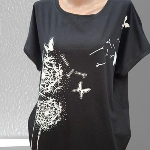 Футболка Shipi (L-2XL) 25310 black (лето) Shipi 25310 black