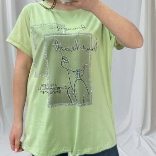 Футболка Shipi (L-2XL) 25314 mint (лето) Shipi 25314 mint