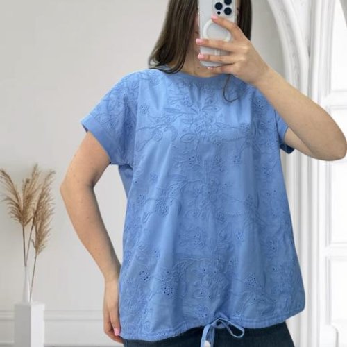 Футболка Novetly Store (48-56) 25042 l.blue (лето) Novetly Store 25042 l.blue