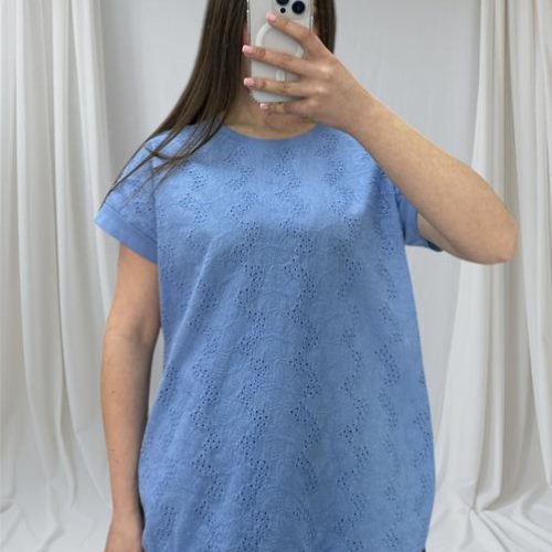 Футболка Novetly Store (48-56) 25047 l.blue (лето) Novetly Store 25047 l.blue