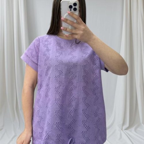 Футболка Novetly Store (48-56) 25047 lilac (лето) Novetly Store 25047 lilac