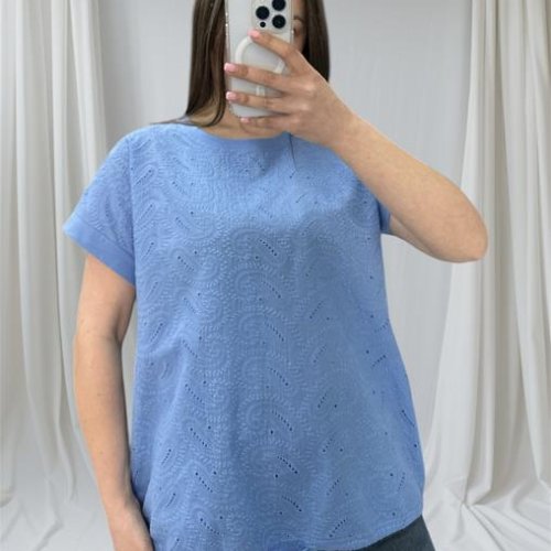 Футболка Novetly Store (48-56) 25048 l.blue (лето) Novetly Store 25048 l.blue