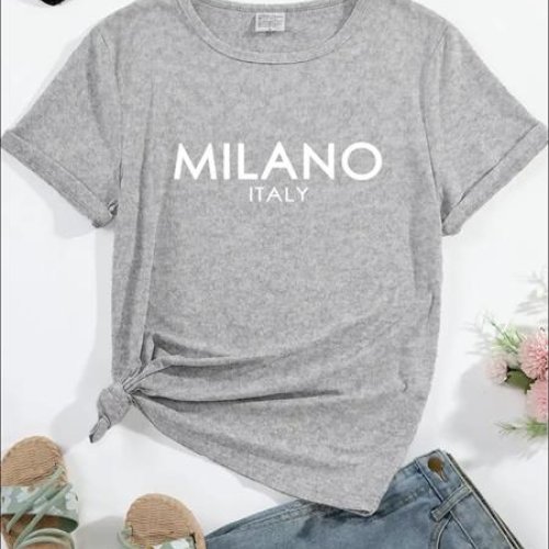 Футболка Алия (50-58) Milano1 grey (лето) Алия Milano1 grey