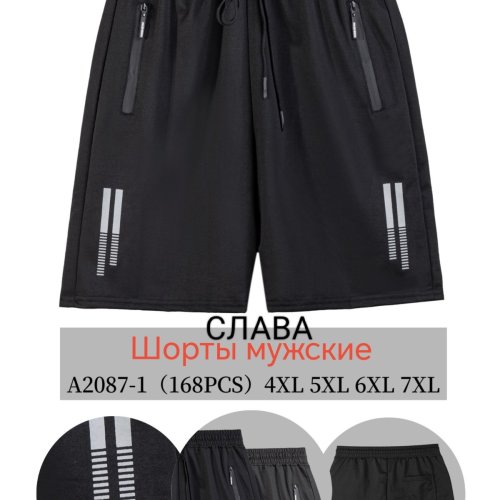 Шорты Vanda (4XL-7XL) A2087-1 black (лето) Vanda A2087-1 black