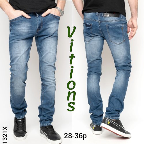 Джинсы God Baron (28-36) 1321X blue (деми) God Baron 1321X blue