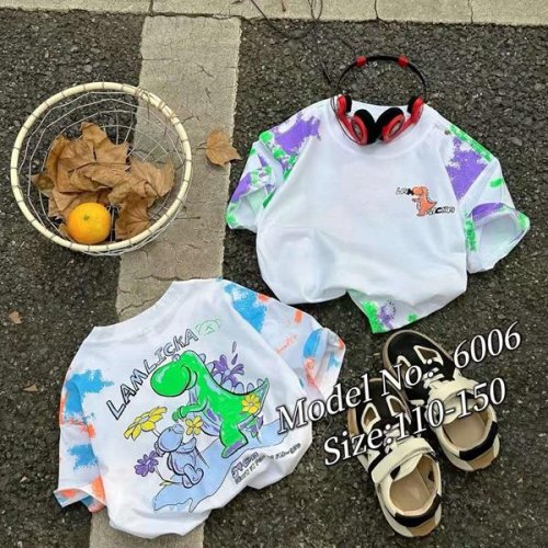 Футболка Фунтик (6-10) 6006 white-lilac (лето) Фунтик 6006 white-lilac