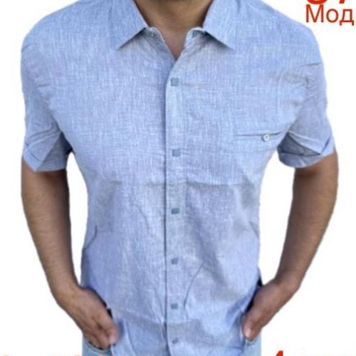 Рубашка Надийка (L-2XL) 37 l.blue (лето) Надийка 37 l.blue