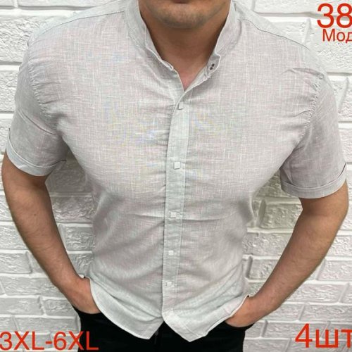 Рубашка Надийка (3XL-6XL) 38 grey (лето) Надийка 38 grey