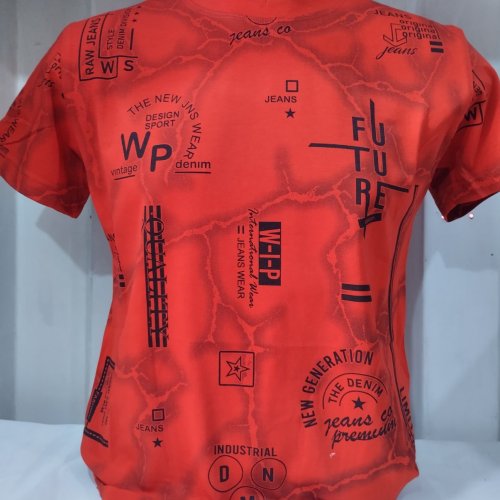 Футболка Panda (S-2XL) 1754 red (лето) Panda 1754 red