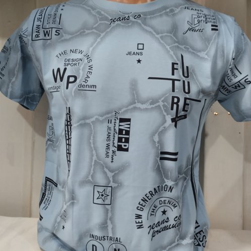 Футболка Panda (S-2XL) 1756 l.blue (лето) Panda 1756 l.blue