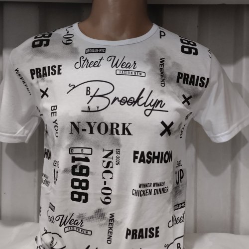 Футболка Panda (M-2XL) 1761 white (лето) Panda 1761 white