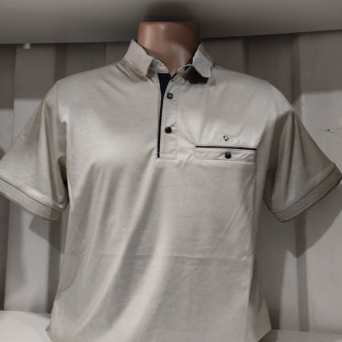 Футболка Panda (L-3XL) 1809 l.grey (лето) Panda 1809 l.grey