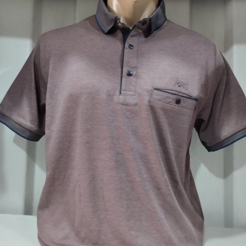 Футболка Panda (L-3XL) 1811 brown (лето) Panda 1811 brown
