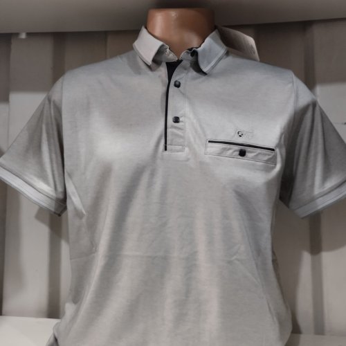 Футболка Panda (L-3XL) 1812 l.grey (лето) Panda 1812 l.grey