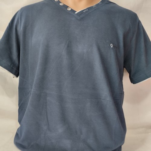 Футболка Panda (L-3XL) 1834 blue (лето) Panda 1834 blue