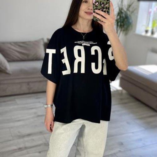 Футболка S.Style (42-48) 55-2 black (лето) S.Style 55-2 black