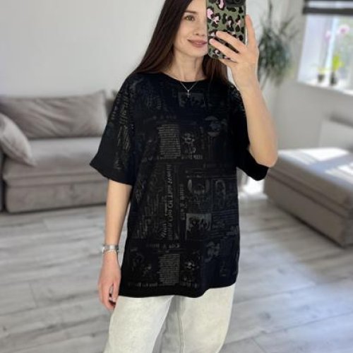Футболка S.Style (one size) 72 black (лето) S.Style 72 black