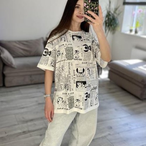 Футболка S.Style (one size) 72-0 l.beige (лето) S.Style 72-0 l.beige
