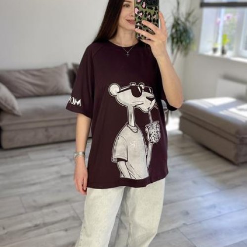 Футболка S.Style (one size) 72-1 brown (лето) S.Style 72-1 brown