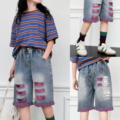 Шорты Balen (120-160) 9807 blue-pink (лето) Balen 9807 blue-pink
