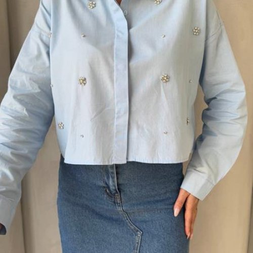 Рубашка New Season (S-L) 8356 l.blue (деми) New Season 8356 l.blue