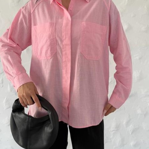 Рубашка New Season (S-L) 8361 pink (деми) New Season 8361 pink
