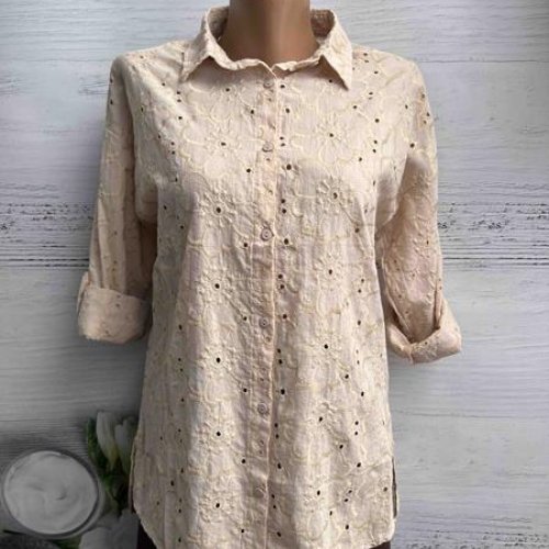 Рубашка New Season (S-L) 8362 beige (деми) New Season 8362 beige