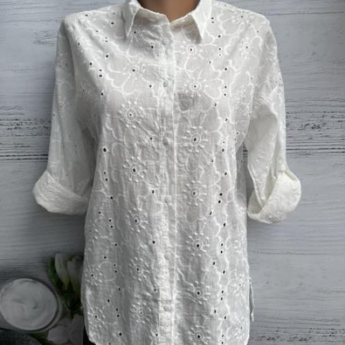 Рубашка New Season (S-L) 8363 white (деми) New Season 8363 white