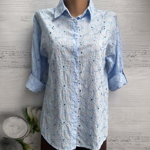Рубашка New Season (S-L) 8364 l.blue (деми) New Season 8364 l.blue