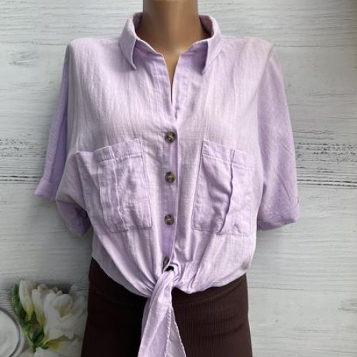 Рубашка New Season (S-L) 8366 lilac (лето) New Season 8366 lilac