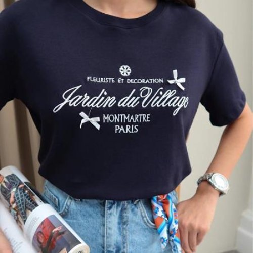 Футболка New Season (S-L) 8385 navy (лето) New Season 8385 navy