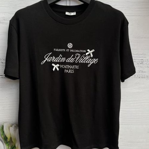 Футболка New Season (S-L) 8386 black (лето) New Season 8386 black