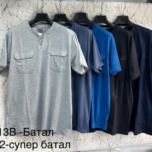 Футболка Lina (9XL-11XL) 13B2 l.blue (лето) Lina 13B2 l.blue