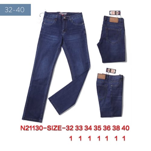 Джинсы God Baron (32-40) N21130 blue (лето) God Baron N21130 blue